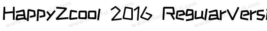 HappyZcool 2016 RegularVersion 31字体转换